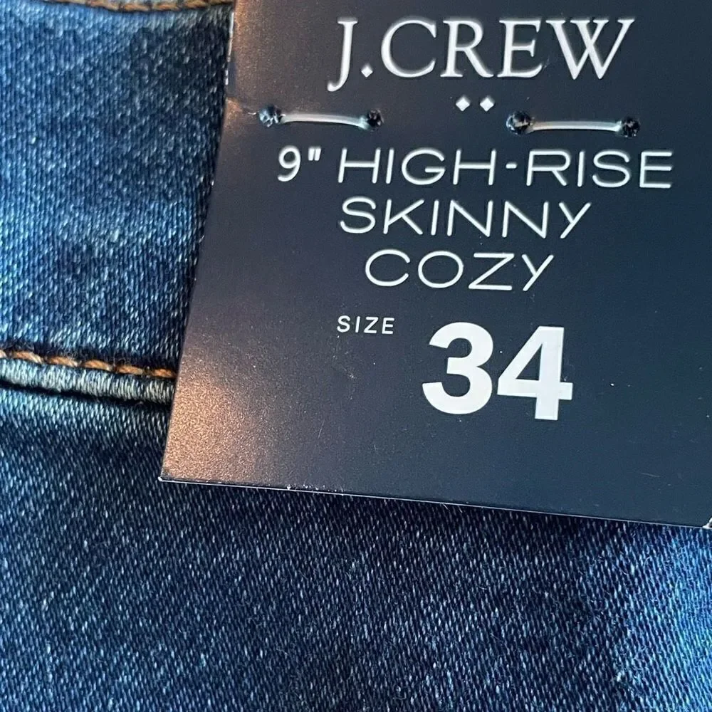 J. Crew 9” High-Rise Skinny Cozy Jeans